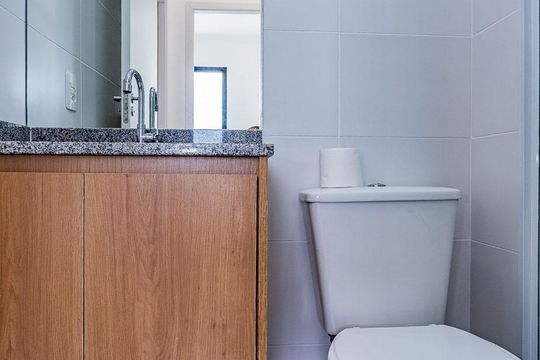 Banheiro de apartamento à venda com 2 quartos, 36m² em Vila Albertina, São Paulo