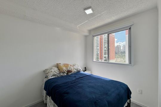 Quarto 2 de apartamento para alugar com 2 quartos, 32m² em Jardim Caravelas, São Paulo