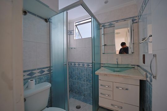 Banheiro de apartamento à venda com 2 quartos, 50m² em Vila Silvia, São Paulo