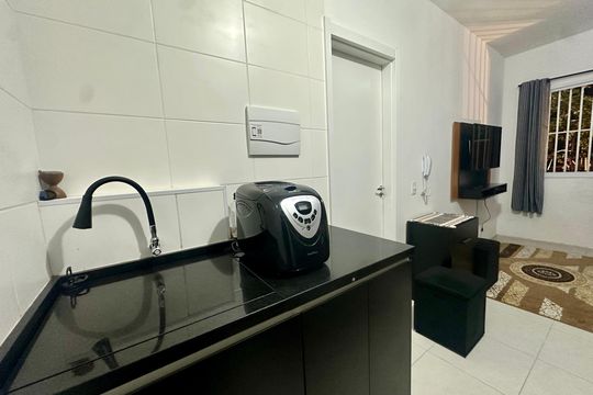 Cozinha de apartamento à venda com 1 quarto, 26m² em Jardim Mirante, São Paulo