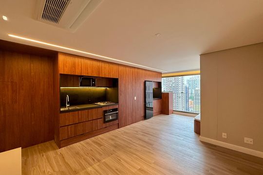 Sala de apartamento para alugar com 2 quartos, 68m² em Jardim das Acacias, São Paulo