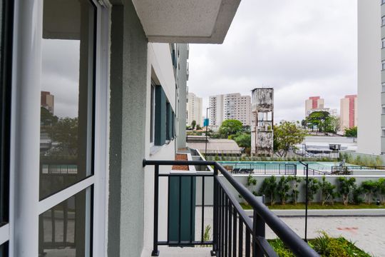 Varanda da Sala  de apartamento para alugar com 2 quartos, 34m² em Centro, Guarulhos