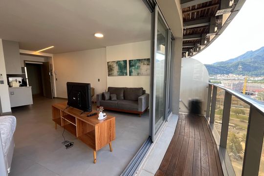 Varanda de kitnet/studio à venda com 1 quarto, 40m² em Barra da Tijuca, Rio de Janeiro