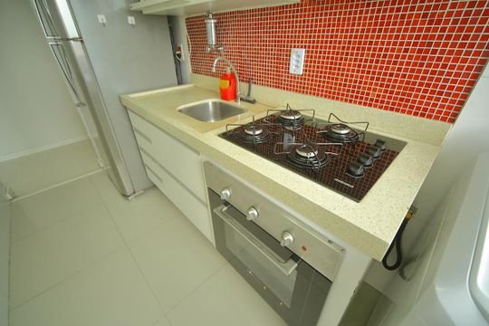 Cozinha  de apartamento para alugar com 2 quartos, 54m² em Taboão, São Bernardo do Campo