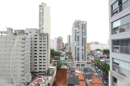 Vista da Varanda  de kitnet/studio para alugar com 1 quarto, 29m² em Vila Mariana, São Paulo