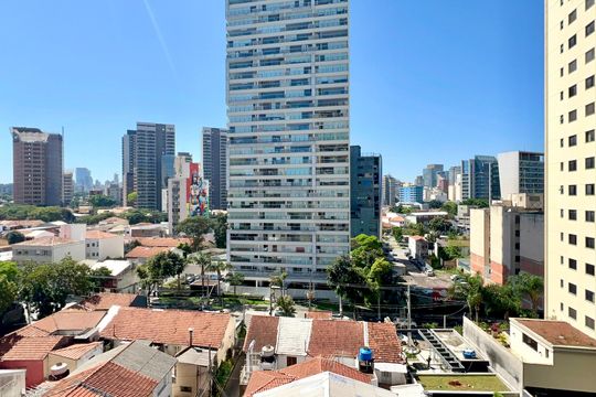 Vista da Varanda de kitnet/studio para alugar com 1 quarto, 28m² em Pinheiros, São Paulo