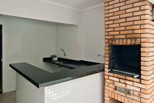 Área comum - Churrasqueira de apartamento para alugar com 2 quartos, 89m² em Vila Caiçara, Praia Grande