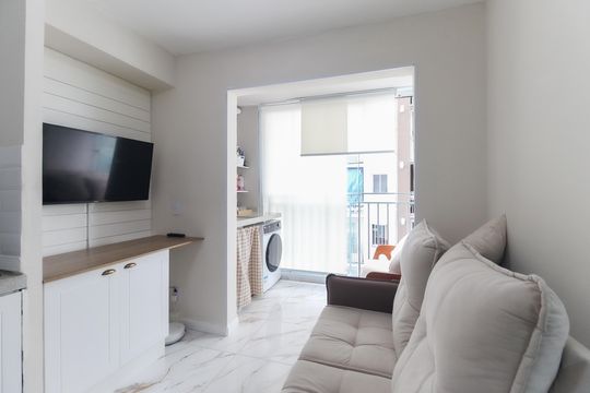 Sala - Cozinha de apartamento para alugar com 2 quartos, 36m² em Artur Alvim, São Paulo
