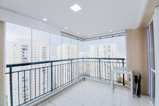 Varanda da Sala de apartamento para alugar com 2 quartos, 54m² em Jardim Tabatinga, Guarulhos