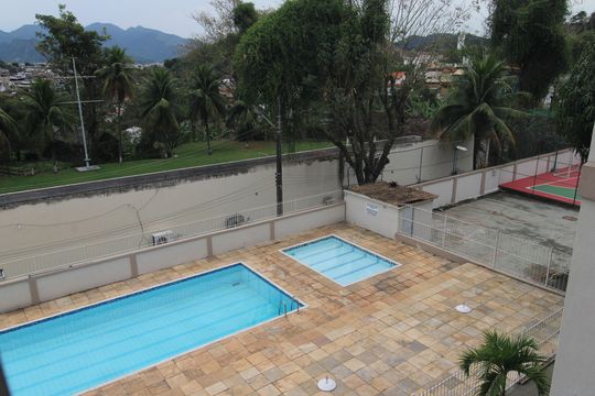 Sala - Varanda - Vista de apartamento para alugar com 2 quartos, 77m² em Jacarepaguá, Rio de Janeiro