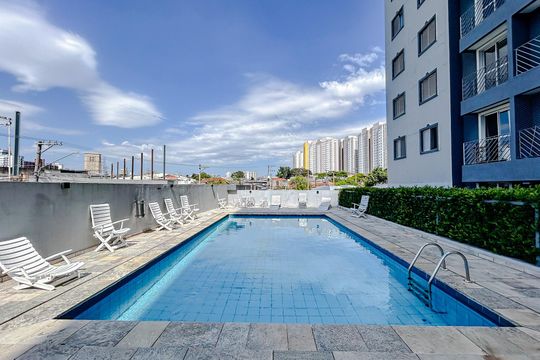 Área comum - Piscina de apartamento para alugar com 3 quartos, 66m² em Tatuapé, São Paulo