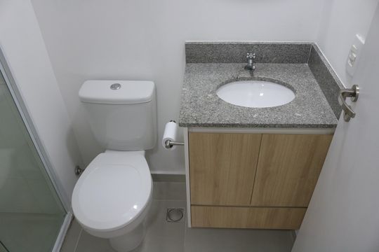 Banheiro de apartamento para alugar com 2 quartos, 41m² em Barra Funda, São Paulo