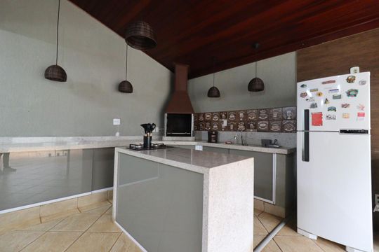 Churrasqueira de casa de condomínio para alugar com 3 quartos, 180m² em Parque dos Lagos, Ribeirão Preto