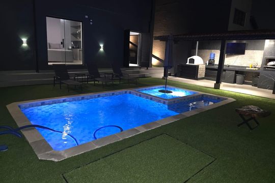 Piscina de casa à venda com 4 quartos, 232m² em Chácara da Barra, Campinas