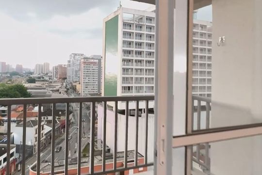 Varanda de kitnet/studio para alugar com 1 quarto, 29m² em Água Branca, São Paulo