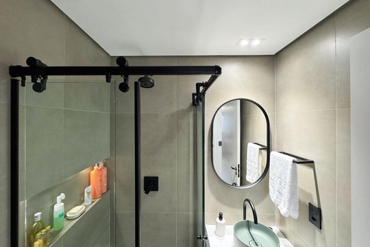 Banheiro Social de apartamento à venda com 2 quartos, 55m² em Centro, São Bernardo do Campo