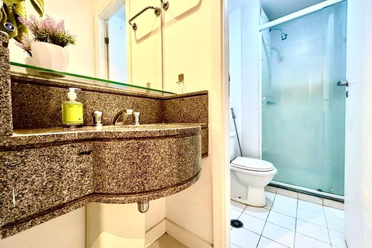 Banheiro  de apartamento para alugar com 2 quartos, 43m² em Nova Piraju, São Paulo