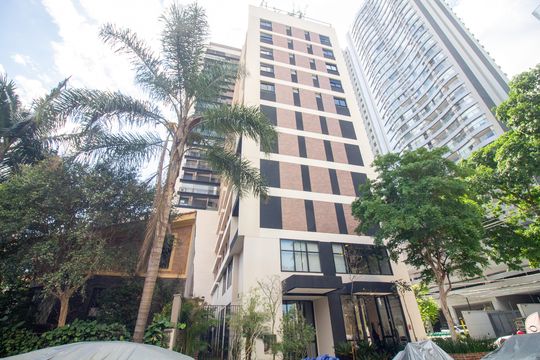 Fachada do Prédio de kitnet/studio à venda com 1 quarto, 23m² em Jardim das Acacias, São Paulo