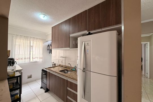 Cozinha de apartamento à venda com 2 quartos, 52m² em Parque Residencial Jundiaí, Jundiaí