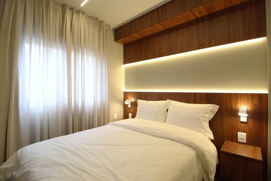 Quarto Suíte de apartamento para alugar com 1 quarto, 25m² em Vila Nova Conceição, São Paulo