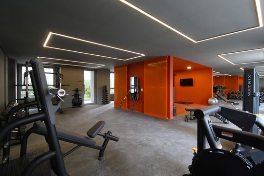Área Comum - Academia de apartamento para alugar com 1 quarto, 25m² em Vila Nova Conceição, São Paulo