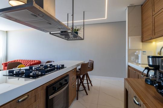 Cozinha de apartamento à venda com 2 quartos, 80m² em Calafate, Belo Horizonte