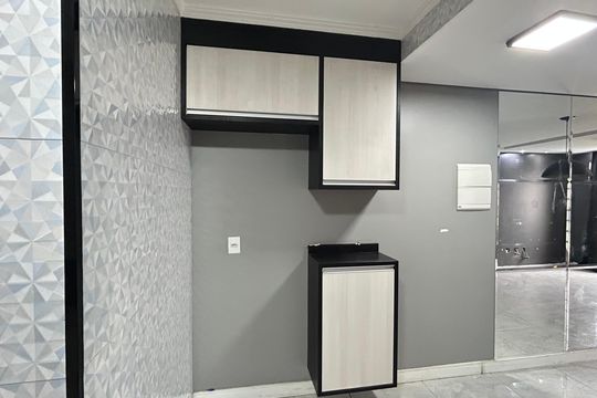 Cozinha de casa de condomínio para alugar com 2 quartos, 56m² em Água Chata, Guarulhos