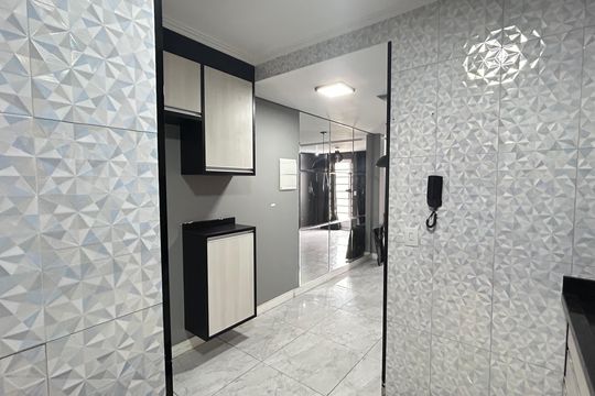 Cozinha de casa de condomínio para alugar com 2 quartos, 56m² em Água Chata, Guarulhos