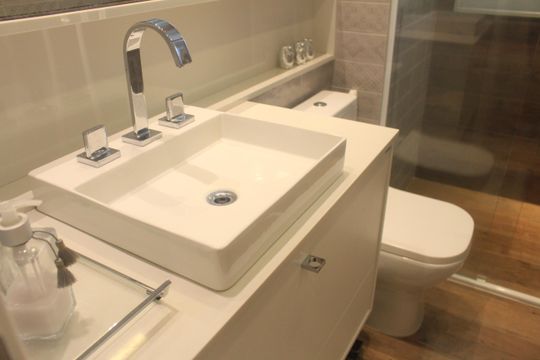 Banheiro da Suíte de apartamento à venda com 2 quartos, 97m² em Barcelona, São Caetano do Sul