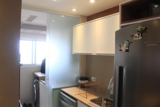 Cozinha de apartamento à venda com 2 quartos, 97m² em Barcelona, São Caetano do Sul