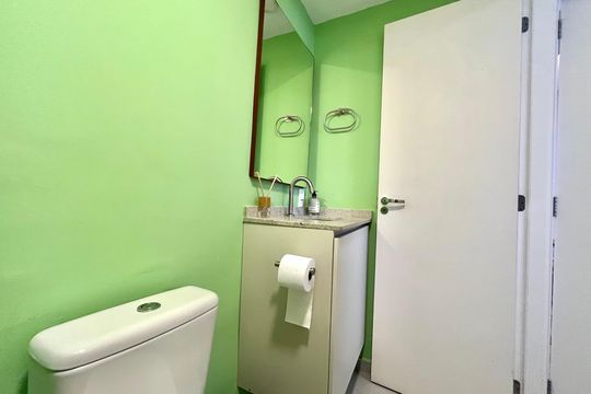 Banheiro da Suíte de apartamento para alugar com 1 quarto, 27m² em Vila da Saúde, São Paulo