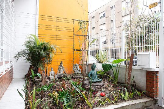 Área Comum - Jardim de apartamento para alugar com 1 quarto, 30m² em Cidade Baixa, Porto Alegre