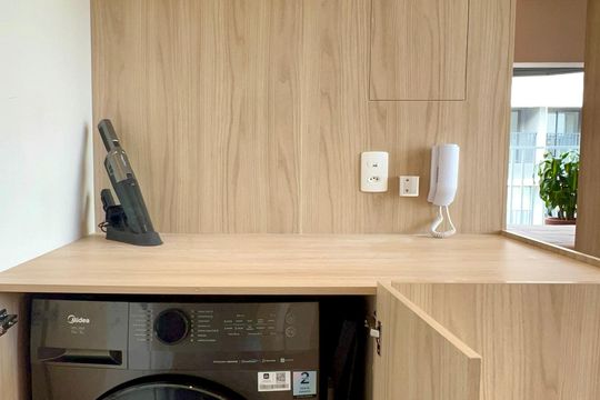 Cozinha de apartamento à venda com 1 quarto, 43m² em Pinheiros, São Paulo