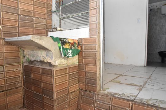 Área de Serviço de casa para alugar com 1 quarto, 40m² em Jundiaí Mirim, Jundiaí