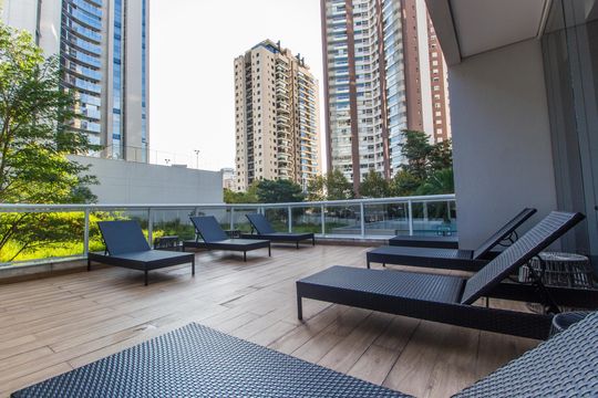Área comum de apartamento para alugar com 1 quarto, 63m² em Empresarial 18 do Forte, Barueri