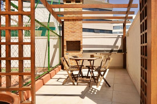 Área comum - Churrasqueira de apartamento à venda com 4 quartos, 220m² em Santa Lúcia, Belo Horizonte