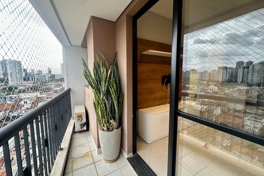 Varanda de apartamento para alugar com 2 quartos, 47m² em Chácara Santo Antônio (zona Sul), São Paulo