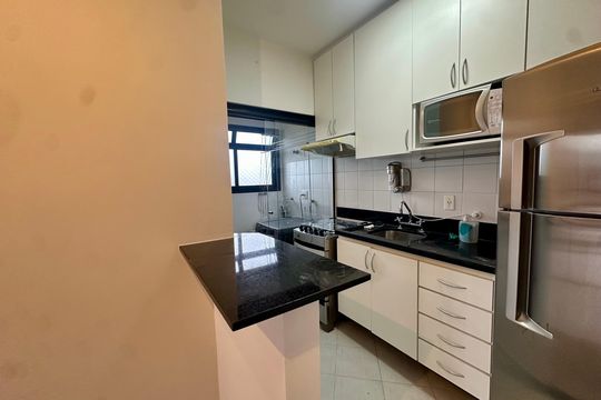 Cozinha de apartamento para alugar com 2 quartos, 47m² em Chácara Santo Antônio (zona Sul), São Paulo