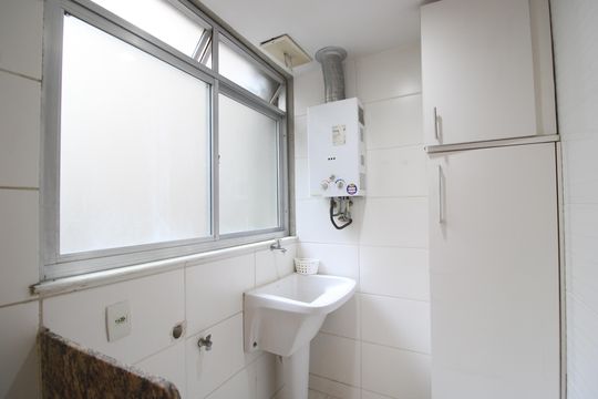 Área de serviço de apartamento à venda com 3 quartos, 65m² em Taquara, Rio de Janeiro