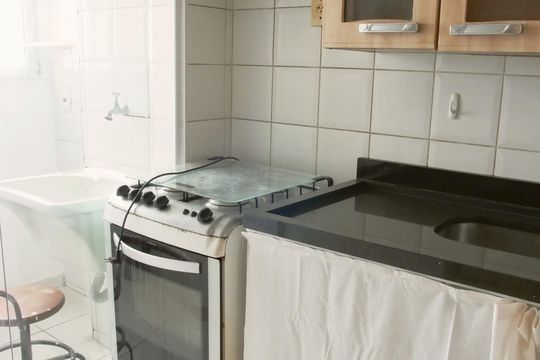 Cozinha de apartamento para alugar com 3 quartos, 50m² em Jardim Marajoara, São Paulo