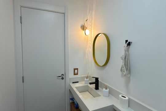 Banheiro Social de apartamento para alugar com 2 quartos, 69m² em Rudge Ramos, São Bernardo do Campo