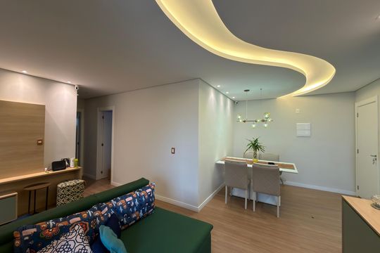 Sala de apartamento para alugar com 2 quartos, 69m² em Rudge Ramos, São Bernardo do Campo