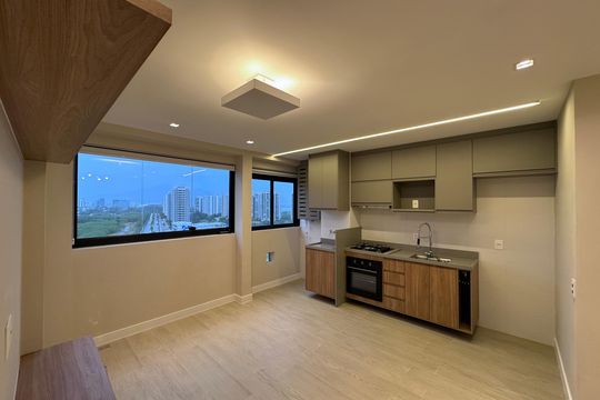 Sala de apartamento para alugar com 2 quartos, 55m² em Barra Olímpica, Rio de Janeiro