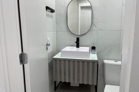 Banheiro de apartamento para alugar com 2 quartos, 37m² em Jardim São Luís, São Paulo