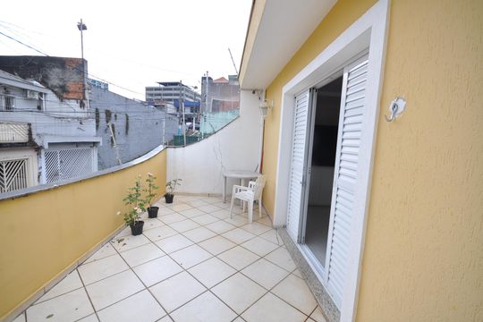 Sacada da Sala de casa para alugar com 3 quartos, 100m² em Carandiru, São Paulo