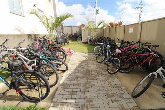 Área comum - Bicicletário de apartamento para alugar com 2 quartos, 43m² em Parque dos Ipes, São José dos Campos