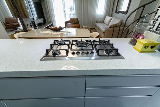 Cozinha de apartamento à venda com 3 quartos, 204m² em Baeta Neves, São Bernardo do Campo