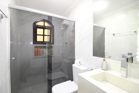 Banheiro da Suíte de casa à venda com 3 quartos, 240m² em Cidade Líder, São Paulo