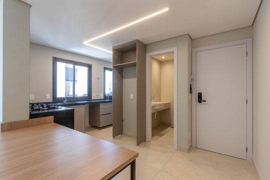 Cozinha de apartamento à venda com 2 quartos, 62m² em Barro Preto, Belo Horizonte