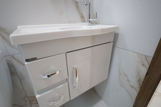 Banheiro de casa para alugar com 2 quartos, 135m² em Parque Novo Oratório, Santo André